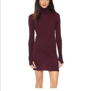 Enza Costa Cuffed Turtleneck Dress